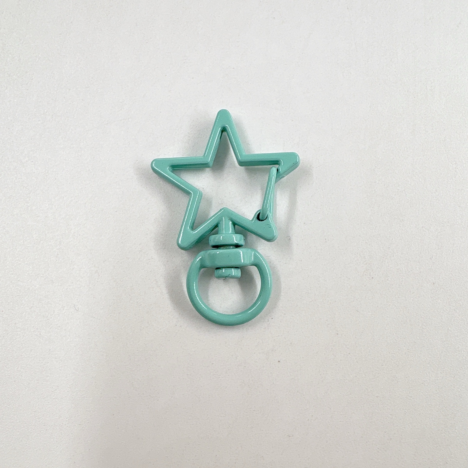 Color pintado hebilla de estrella de cinco puntas hebilla de langosta hebilla de perro hebilla de Primavera de aleación llavero bricolaje colgante accesorios de joyería