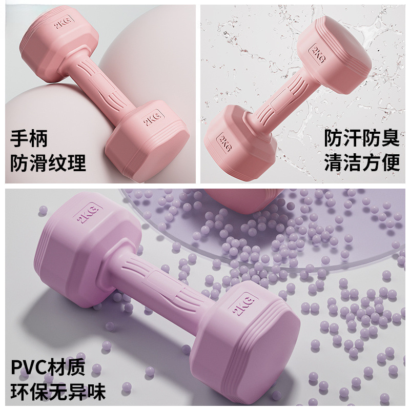 哑铃女士健身器材家用瘦肚子杠铃壶铃儿童青少年女小哑铃一对|undefined