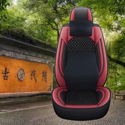 Seat cushion, seat cover: cover cross-border one-piece delivery factory - single-seat-memory-version-wine-red