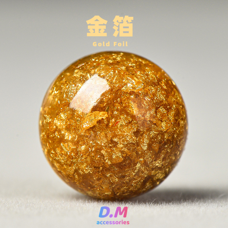 Gold Foil Crystal Loose Beads Round Beads Loose Beads DIY Handmade Crystal Bracelet Necklace Jewelry Accessories Semi-Finished Single Piece Gold Foil Crystal Loose Beads Round Beads Loose Beads DIY Handmade Crystal Bracelet Necklace Jewelry Accessories Semi-Finished Single Piece