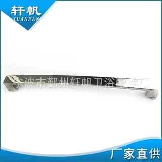 专业生产批发浴室门拉手方管带方角沐浴不锈钢浴室门拉手安装定制