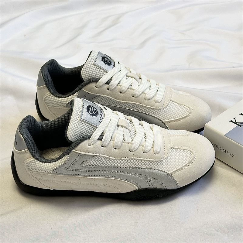 Корейский стиль, модные модные нишевые студенческие повседневные кроссовки унисекс, уличный стиль, сетчатые дышащие модные тренировочные туфли, летние