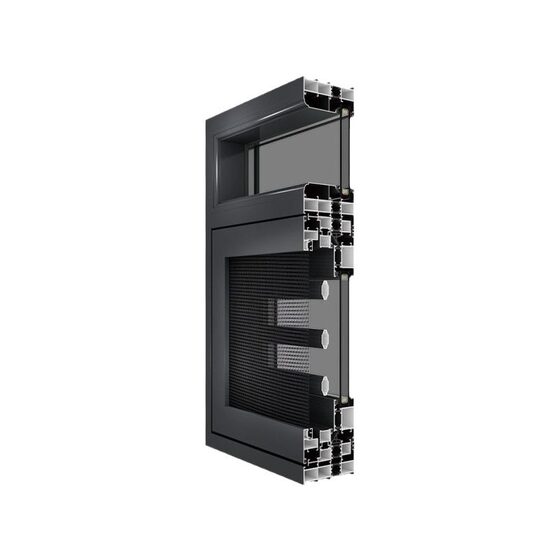 Simple broken bridge aluminum doors and windows alloy casement window screen integrated floor anti-mosquito balcony lighting room glass sliding door