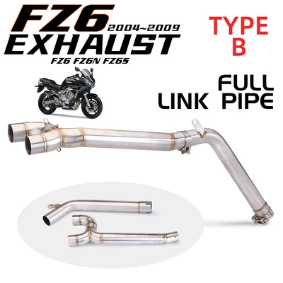 Suitable for Yamaha Modified Fz6N S Motorcycle exhaust pipe - modified-middle-section