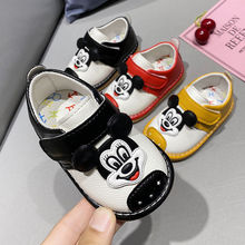 春秋款叫叫鞋男婴儿女0-1-2学步鞋软底防滑宝宝鞋儿童小白鞋韩款