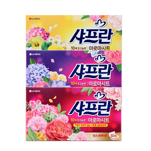 South Korea LG Smooth Paper 30 pumps removable paper softener 3 fragrances