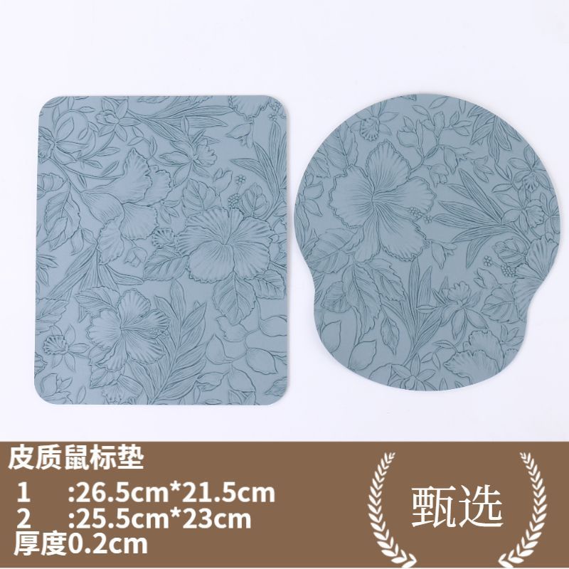 跨境北欧风皮质简约鼠标垫柔软耐脏易打理纯色皮质鼠标垫可定制|undefined