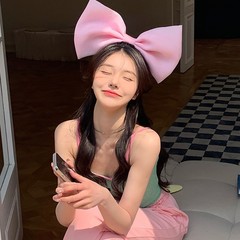 Enormous butterfly bow headband suitable for playing, photo-taking, female princess-style headband, card headband, net headband, same as female version