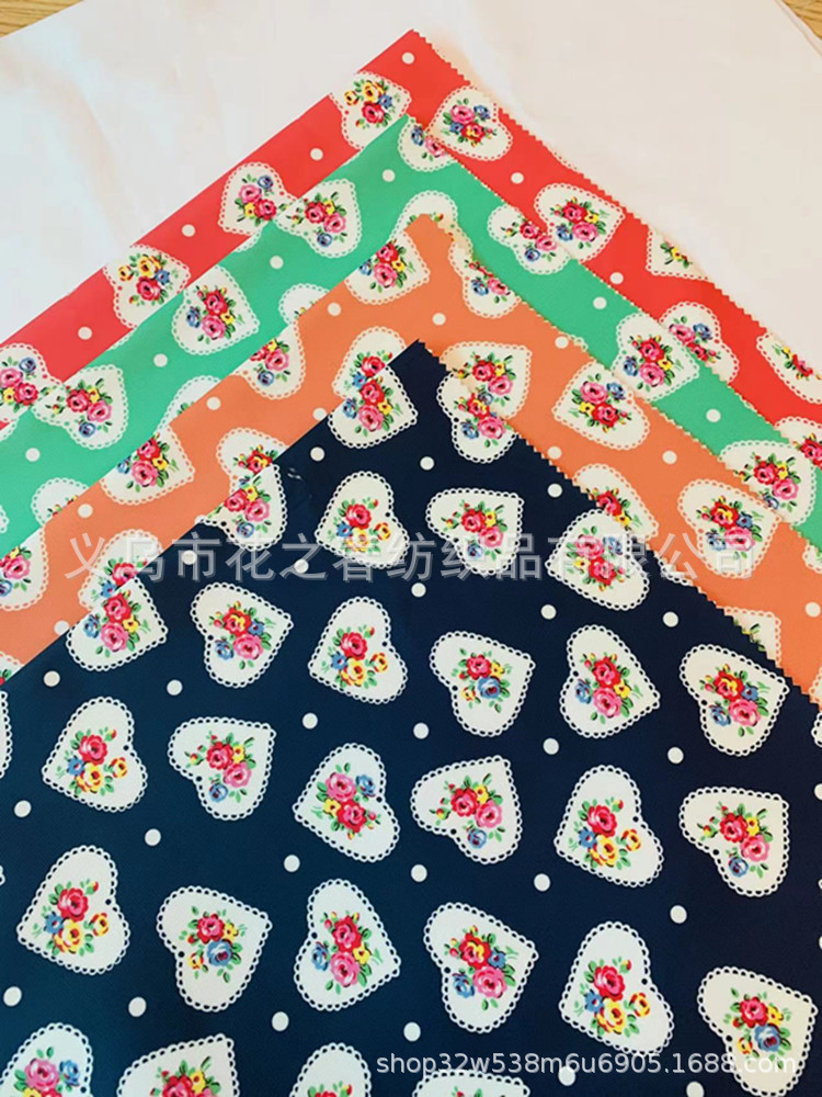 爱心花朵图案印花皮膜防污防水箱包背包收纳保温饭盒洗浴洗漱包面