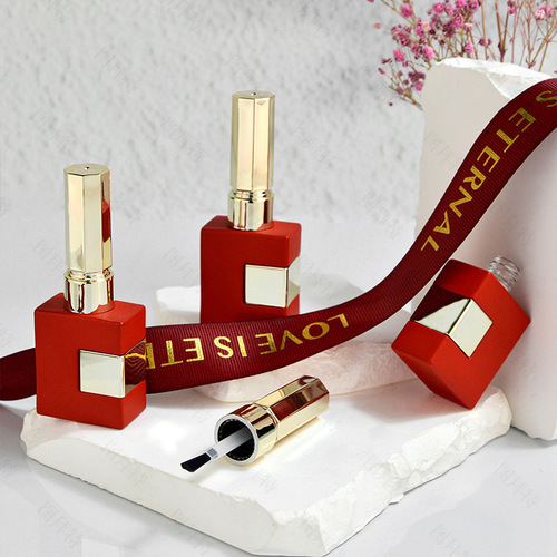 Glossy Glass Bottle for Nail Polish, 12ml, Chinese New Year Gift Set, Nail Polish Bottle, Refillable Glass Bottle