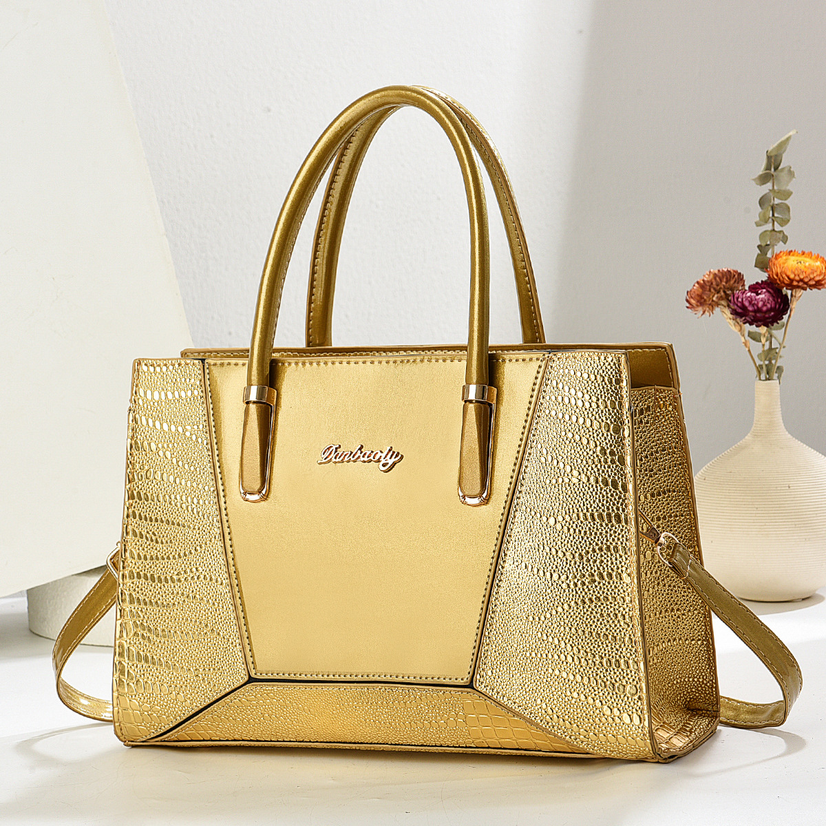 Bolso de mujer nuevo bolso de hombro de gran capacidad temperamento bolso de madre de cuero suave bolso de mujer de viaje de moda puede ser mensajero