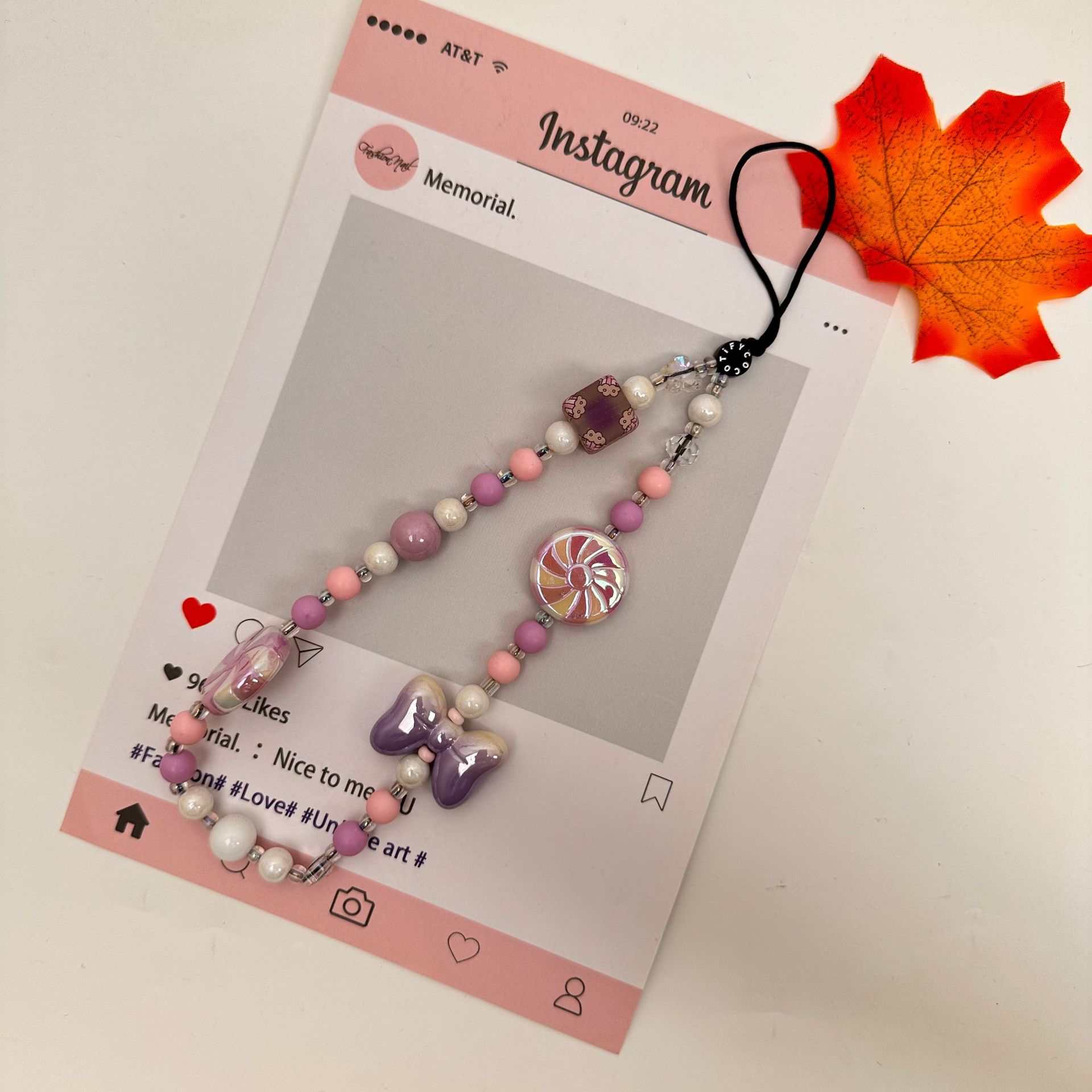 Moda simple amor mariposa serie de cadena de teléfono móvil cadena de teléfono móvil bolso bolso llaver colgante corto diseño de nicho