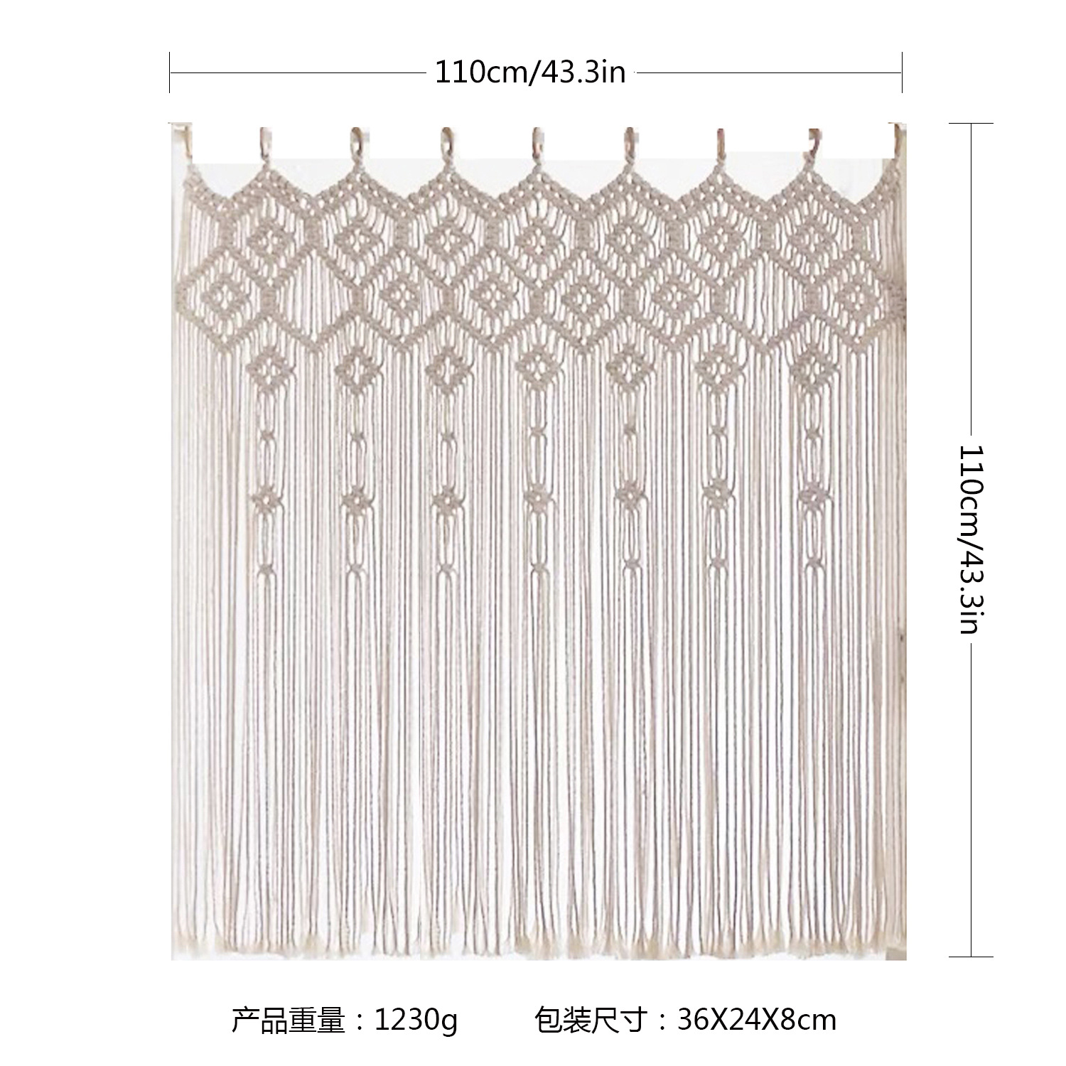 6049-110*110cm / Kết hợp với thanh gỗ thẳng