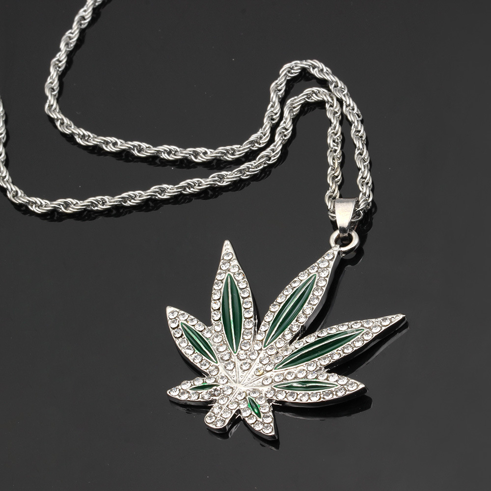 Iced Out Weed Necklace - Image 5