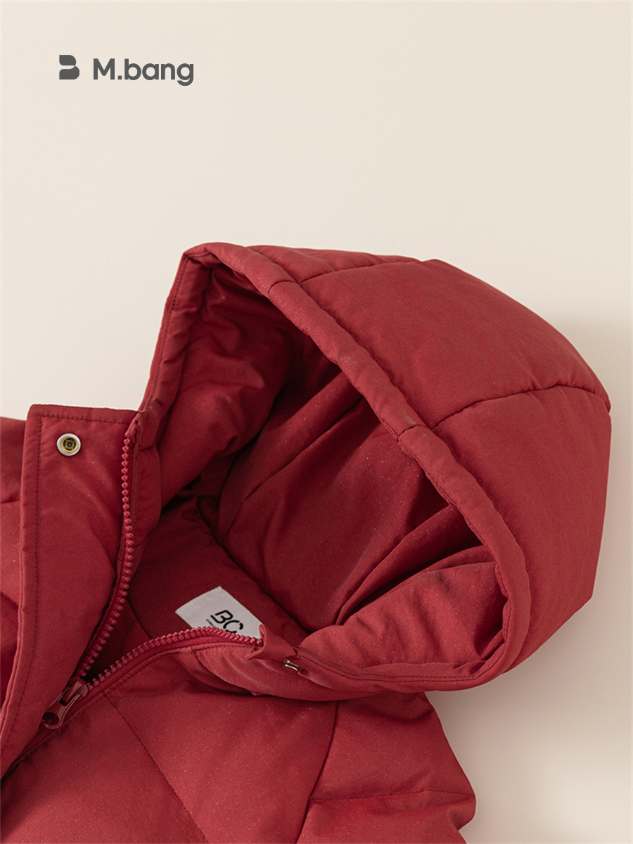Babycity niños abajo chaqueta rojo largo invierno ropa para niños y niñas chaqueta con capucha caliente DY23005