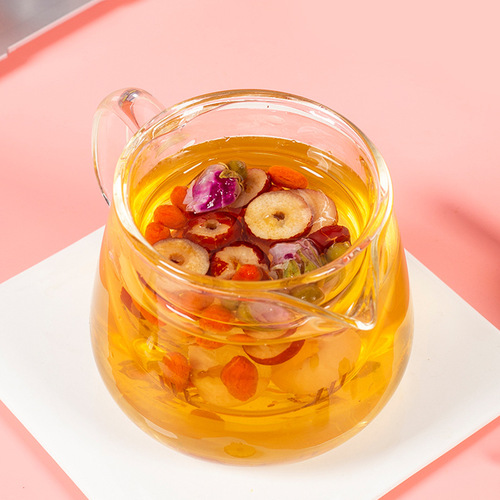 Red dates, longan and wolfberry tea, rose tea, warm tea, women's tea, one-piece hair service, Qi and blood tea