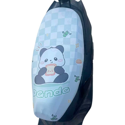 Cartoon Bear Electric Vehicle Seat Cover Suitable for Yadea, Aima, and Tailin Universal Electric Motorcycle Seat Cushion Cover (Electric car cushion) - plaid-bear