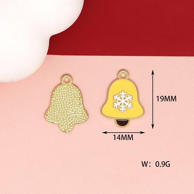 16g Weight Pendant Jewelry Making Type 14*19mm, 15*16mm, 18*18mm Jewelry Making Size DIY Jewelry Accessories Classification 10 PCS/Package Quantity Alloy Material Christmas Festival Bell, Snowman, Elk Pattern Enamel Design Cartoon Style, Cute Style 10 PCS/Package 14*19mm 15*16mm 18*18mm Alloy Bell Snowman Elk Pendant 9