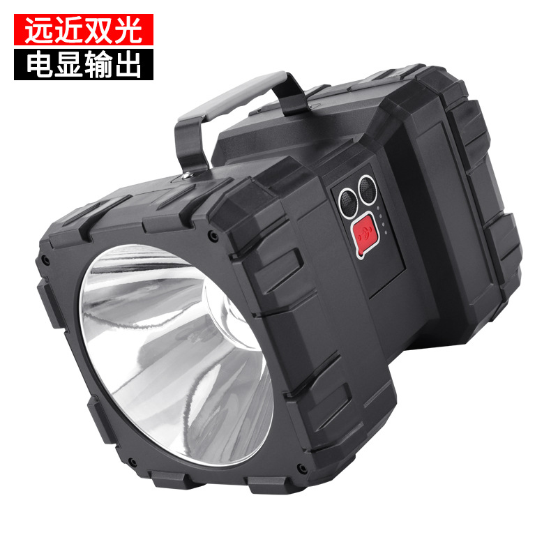 跨境新款P70强光充电式手电筒 双头LED探照工作灯野营灯P50手提灯|ru