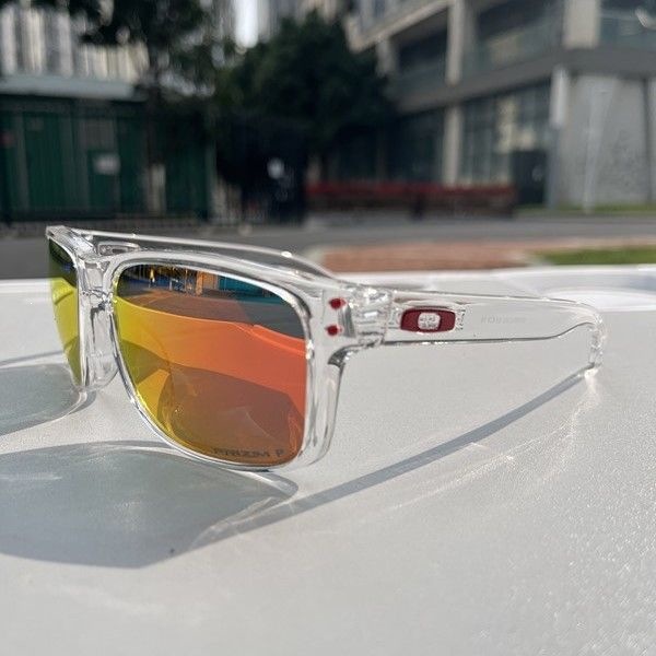 Oakley Holbrook Plastic Sunglasses Clear Orange (9102)