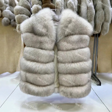 皮草马甲女款新款整皮狐狸毛真毛海宁小飞袖皮草背心韩系穿搭