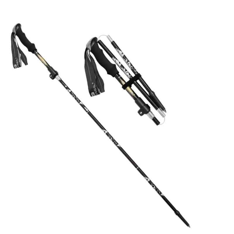クロスボーダーハイキングポール、超軽量伸縮式折りたたみプロアウトドアハイキングポール、杖、登山用品、アルミ合金杖|undefined