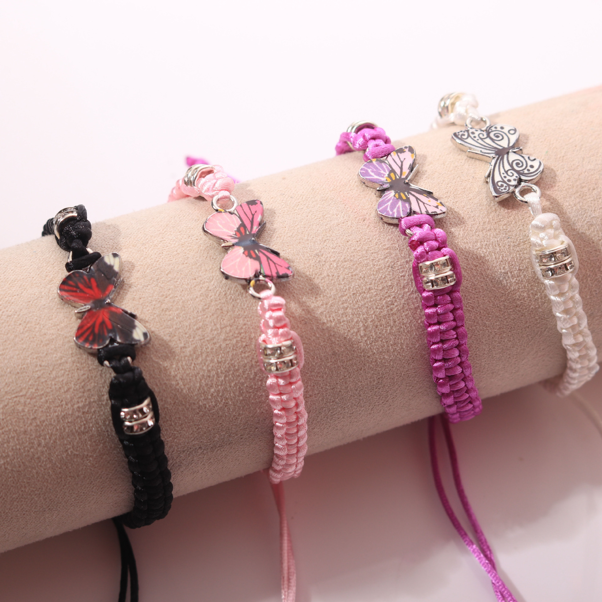 New European and American Cross-Border Hot-Selling Hand-Woven Couple Butterfly Bracelets and Bracelets for Men and Women's Girlfriends' Birthday Bracelets
