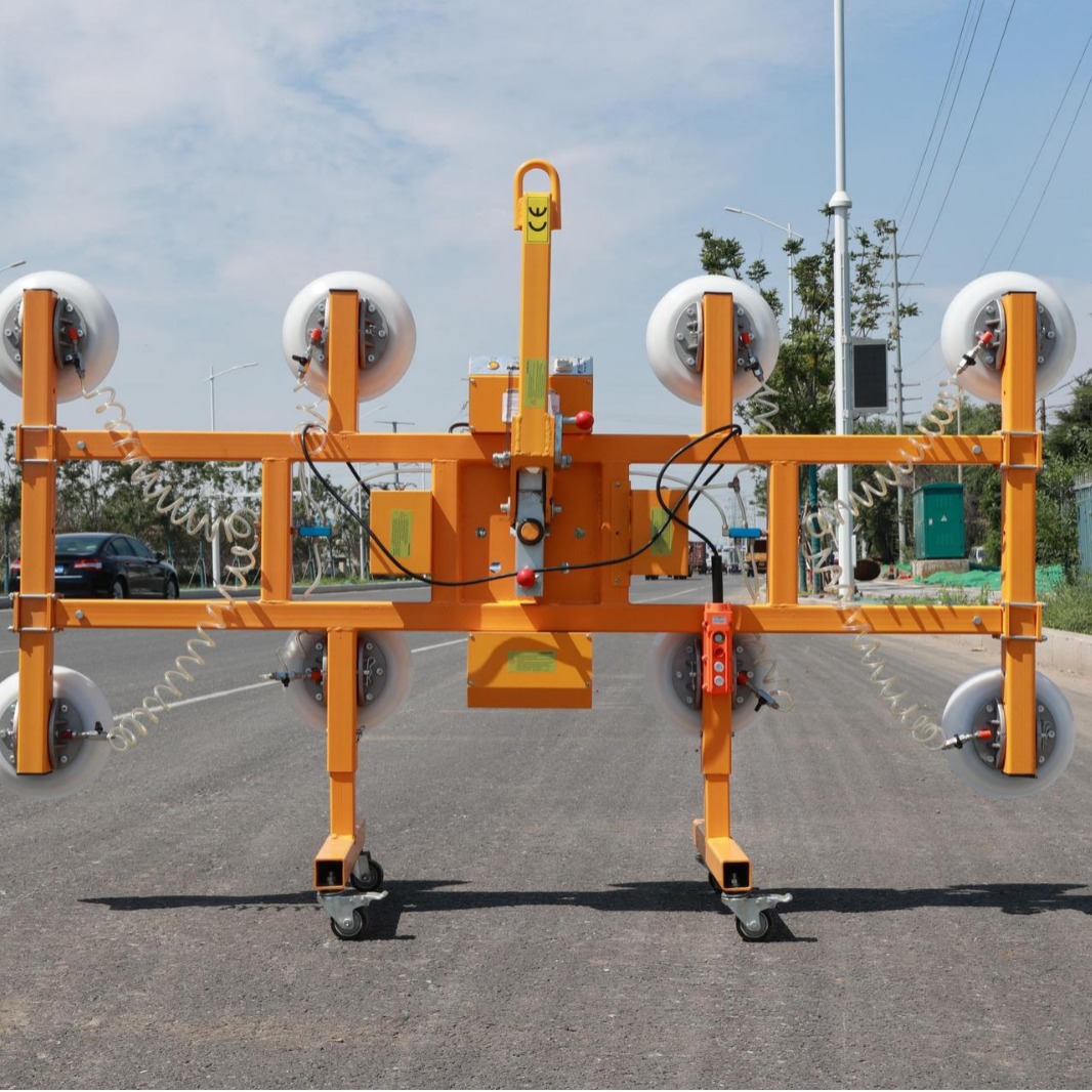 森嘉 玻璃安装机械手 玻璃幕墙安装机 电动旋转玻璃吸吊机