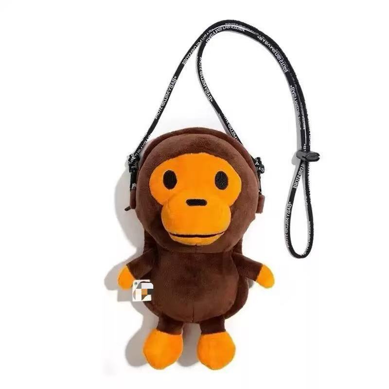 Japón marca de moda bapex Milo mono niño hombro oblicuo bolso para teléfonos móviles bolso para teléfonos móviles camuflado cartón calle