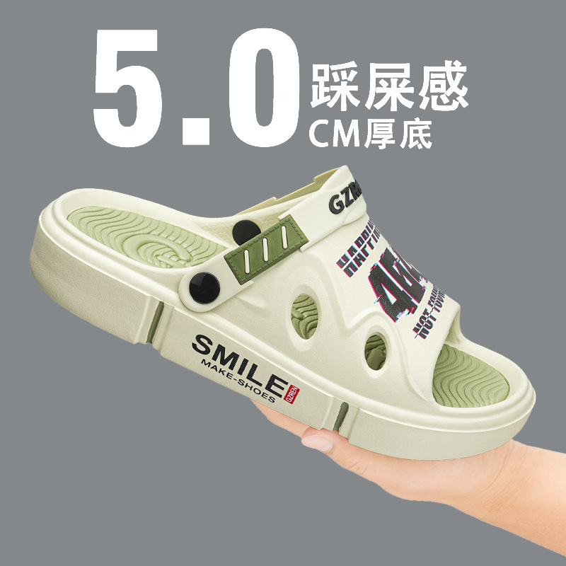 Zapatillas de pareja verano nuevo estilo de moda deportiva casual un hombre y una mujer usar zapatillas de playa antideslizantes para el cabello