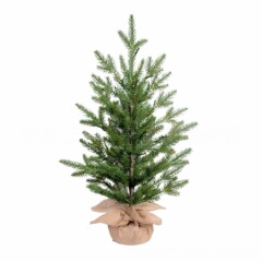 クロスボーダー PE 人工クリスマスツリークリエイティブ DIY デスクトップ装飾セメント黄麻布ベース植木鉢シミュレーション松の木