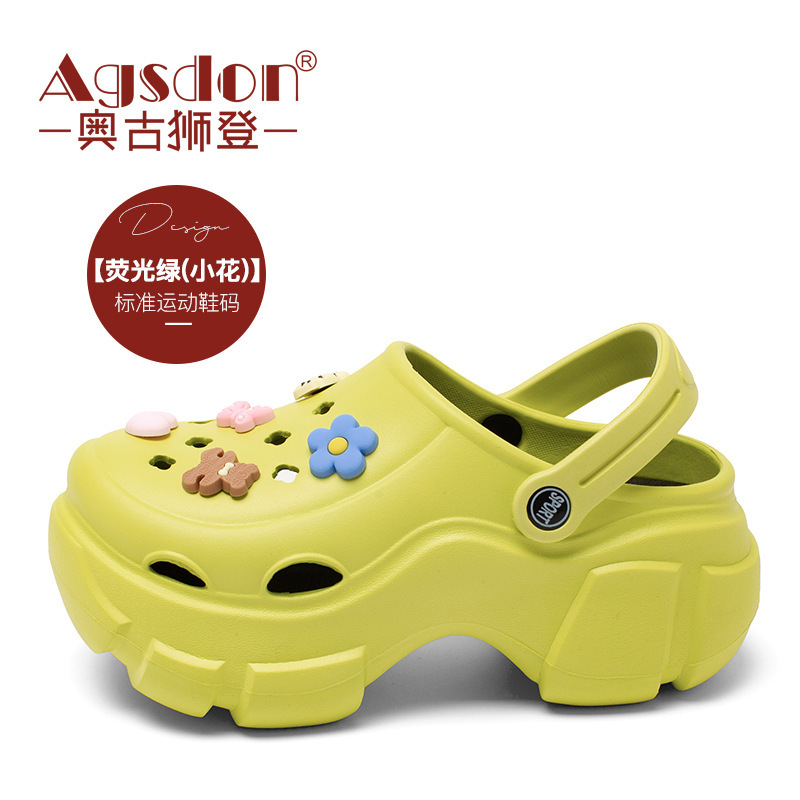 Augusto agujero zapatos mujer 2023 verano nuevo al aire libre moda muffin sandalias casual deportes sandalias moda