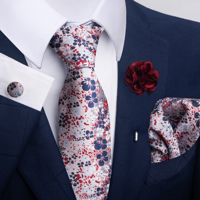 135g Weight Square Scarf, Cufflinks, Tie Classification Polyester Yarn Material Geometric, Stripe, Cashew Nuts Pattern All Seasons Season Men's Gender Commute Style Commute Geometric Stripe Cashew Nuts Polyester Yarn Men's Square Scarf Cufflinks Tie 103