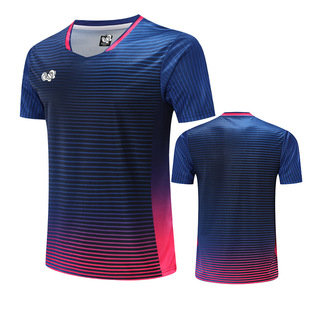 New table tennis clothes men's and women's short-sleeved children's table tennis competition clothes boys' quick-drying breathable training clothes 6573