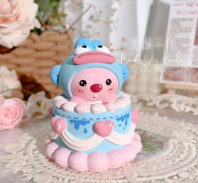 작은 아로마테라피 흰동가리 보관함