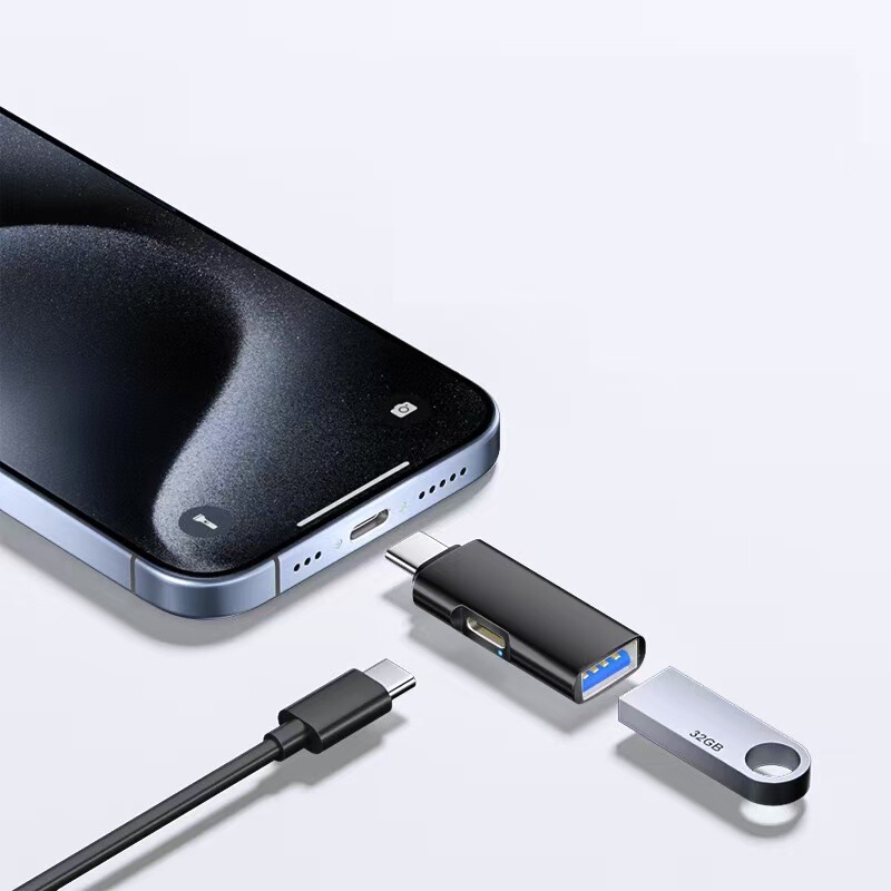 Type-c - USB プラス PD 充電多機能ハブコンバータ OTG アダプタ U ディスク拡張ドック外部電源|undefined