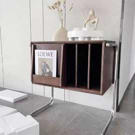 书柜实木北欧杂志小边客厅现代沙发收纳简约家用多功能陈列柜