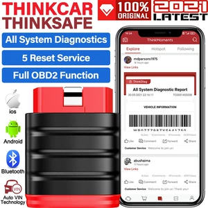 THINKCAR Thinksafe OBD2 tam sistem diaqnostik aləti, yağ xidməti, elektron əl əyləci sıfırlanması