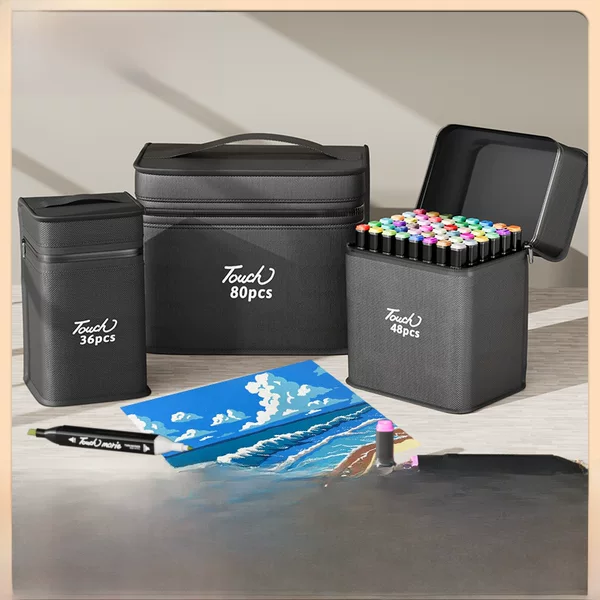 Chenrui Marker Pen Set Wholesale Double-Ended Oil-Based Alcohol Watercolor Pens for Students and Children Colored Pens