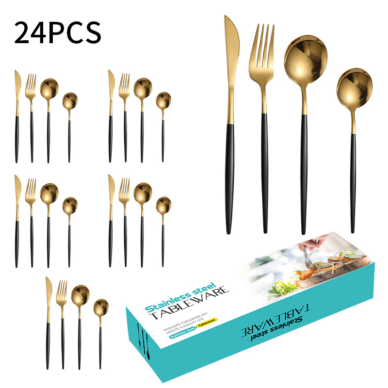 블랙 골드 24 개 세트