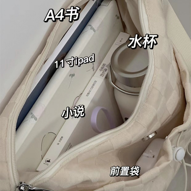 インススタイルの大容量ショルダーバッグレディース韓国風カレッジスタイル通勤餃子バッグ女子学生クラスのクロスボディバッグ|undefined