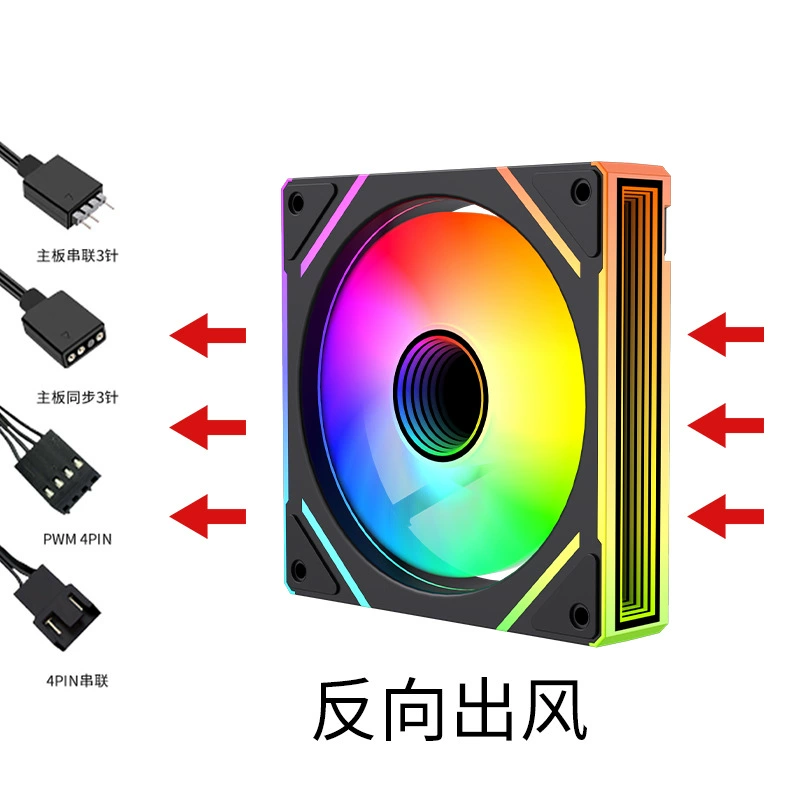 Корпусный вентилятор Prism 7Pro 12 см, внешний свет, статическое охлаждение вентилятор ARGB Shenguang синхронный новый CD рисунок