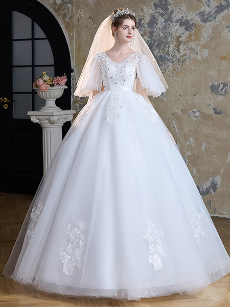 Plus size wedding dress for fat mm summer and autumn wedding dress…