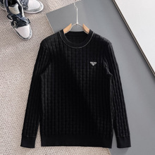 【专柜同款】毛衣男秋冬2025新款圆领毛绒衣保暖针织衫大牌旗舰店