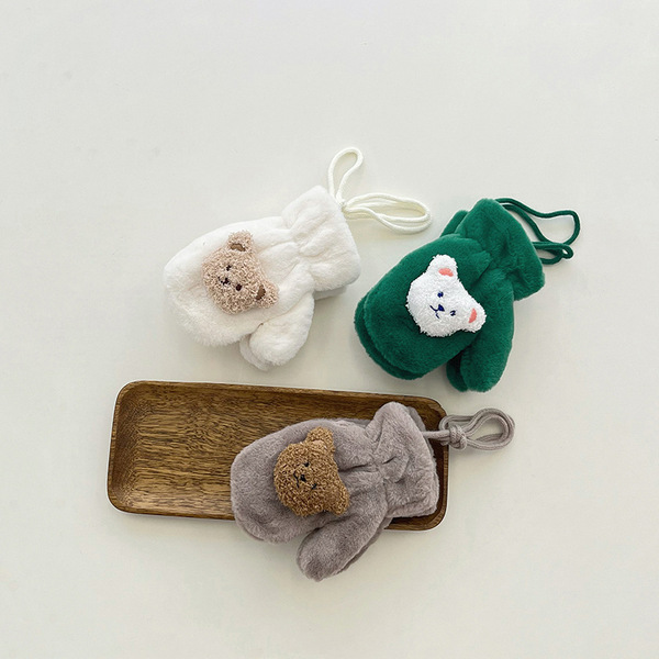 Children's winter brand cartoon keep warm gloves