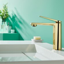 卫生间洗脸盆面盆全铜水龙头家用一体式洗手盆冷热双孔水龙头批发