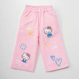 2026春秋HelloKitty童装长裤洋气时尚休闲宽松直筒裤