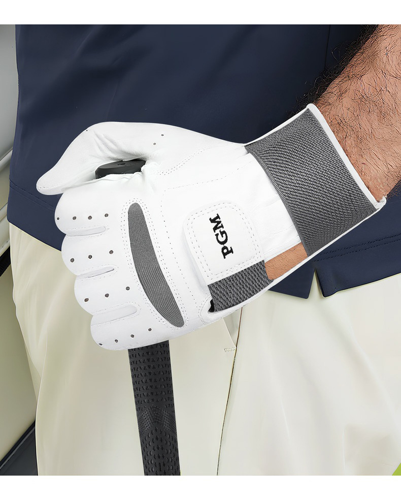 Găng tay golf PGM nam chỉnh sửa tư thế, da cừu chống trơn, thoáng khí, một tay trái — XL, L, M chi tiết 14