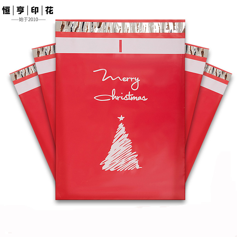 Impreso expreso bolsa engrosada Navidad expreso bolsa de embalaje al por mayor de vacaciones bolsa de embalaje al por mayor expreso bolsa de embalaje