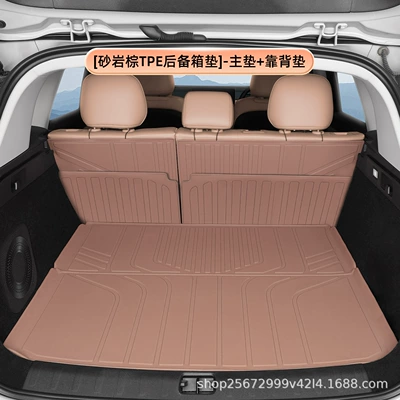 five-seater and six-seater rear trunk – Trunk Mat - five-seater-sandstone-brown-tpe-trunk-mat-main-mat-backrest-mat-zero-run-c16